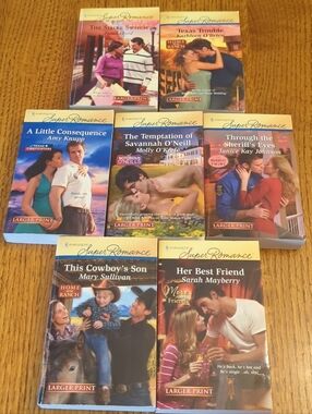 Lot of 7 │ Harlequin Larger Print Super Romance Book Lot │ 2007 & Most 2010